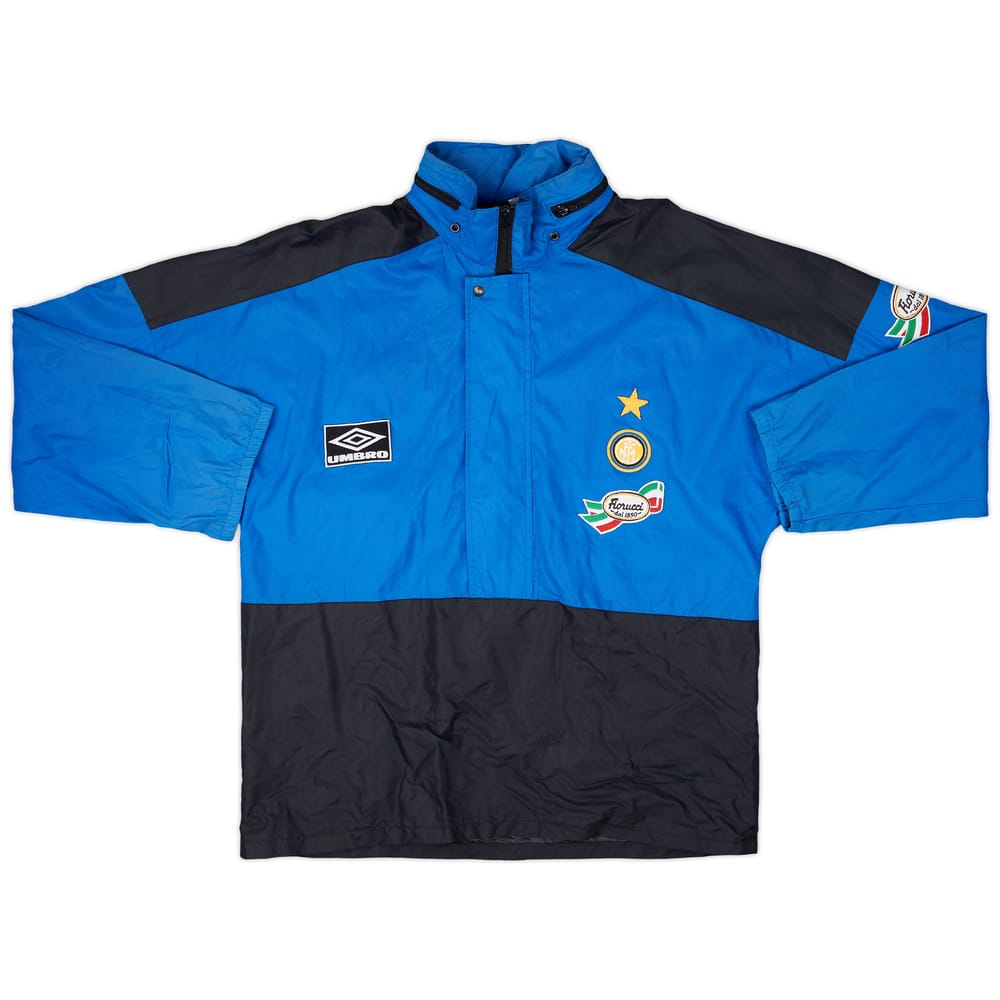 1992-93 Inter Milan Umbro Hooded Rain Jacket - 8/10 - (L)