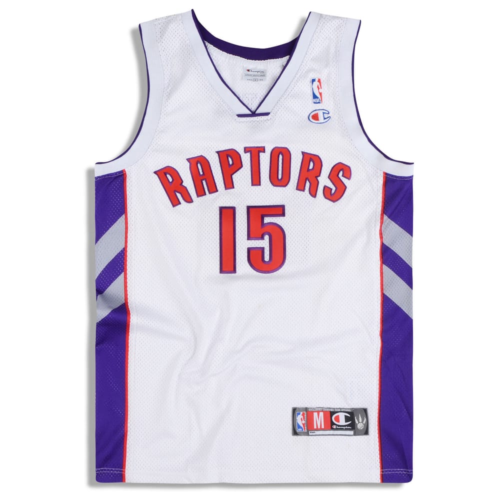 1999-04 Authentic Toronto Raptors Carter #15 Champion Jersey (Home) M