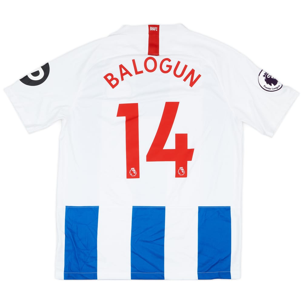2018-19 Brighton Match Issue Home Shirt Balogun #14