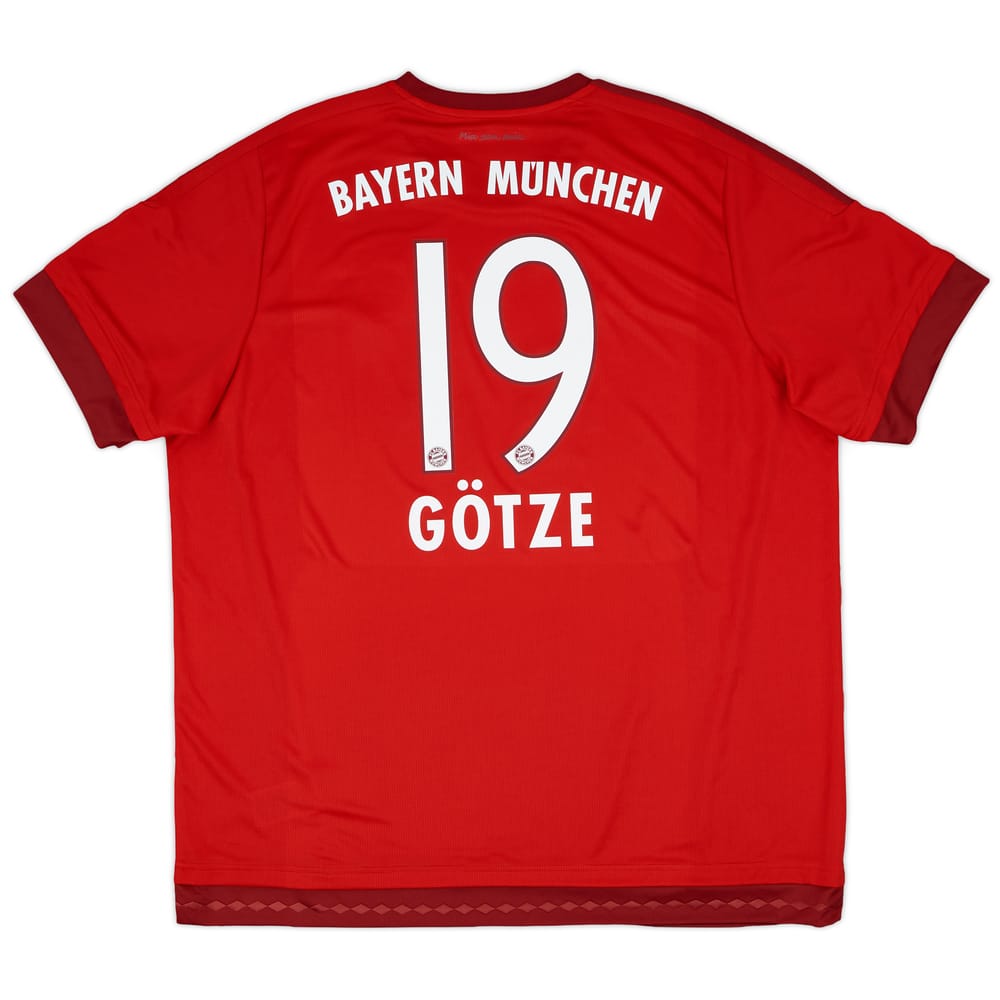 2015-16 Bayern Munich Home Shirt Gotze #19 - 9/10 - (XXL)