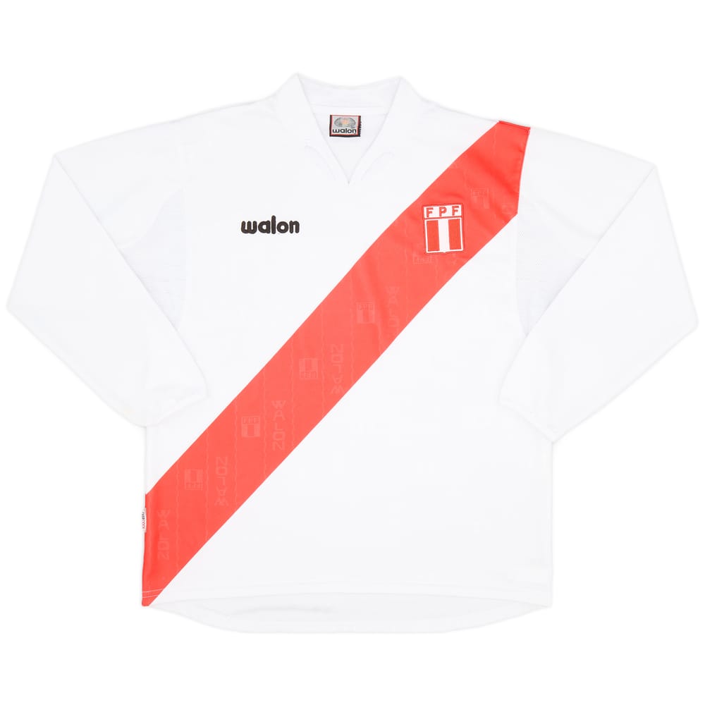 2004-06 Peru Home L/S Shirt - 9/10 - (M)
