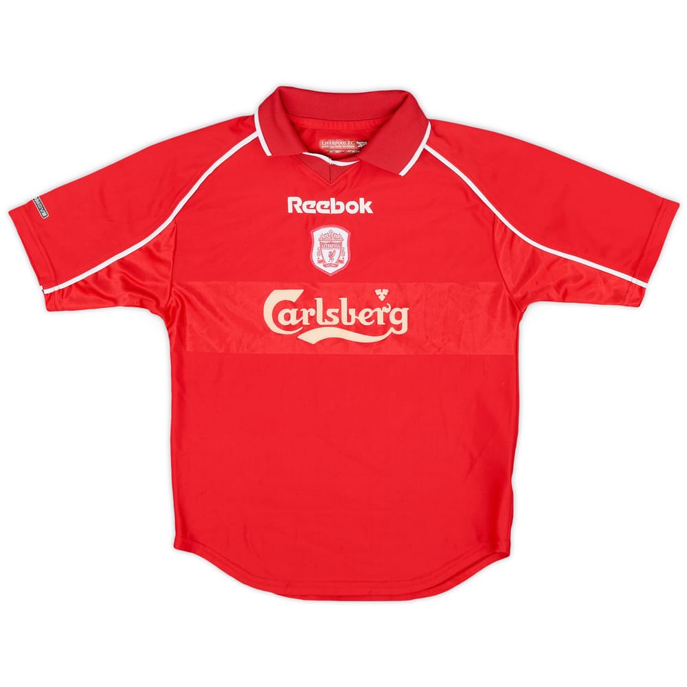 2000-02 Liverpool Home Shirt - 9/10 - (M.Boys)