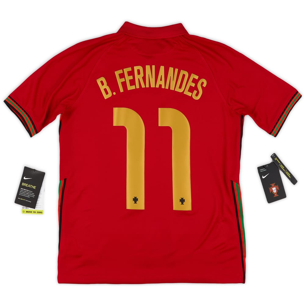 2020-21 Portugal Home Shirt B.Fernandes #11 (XL.Boys)
