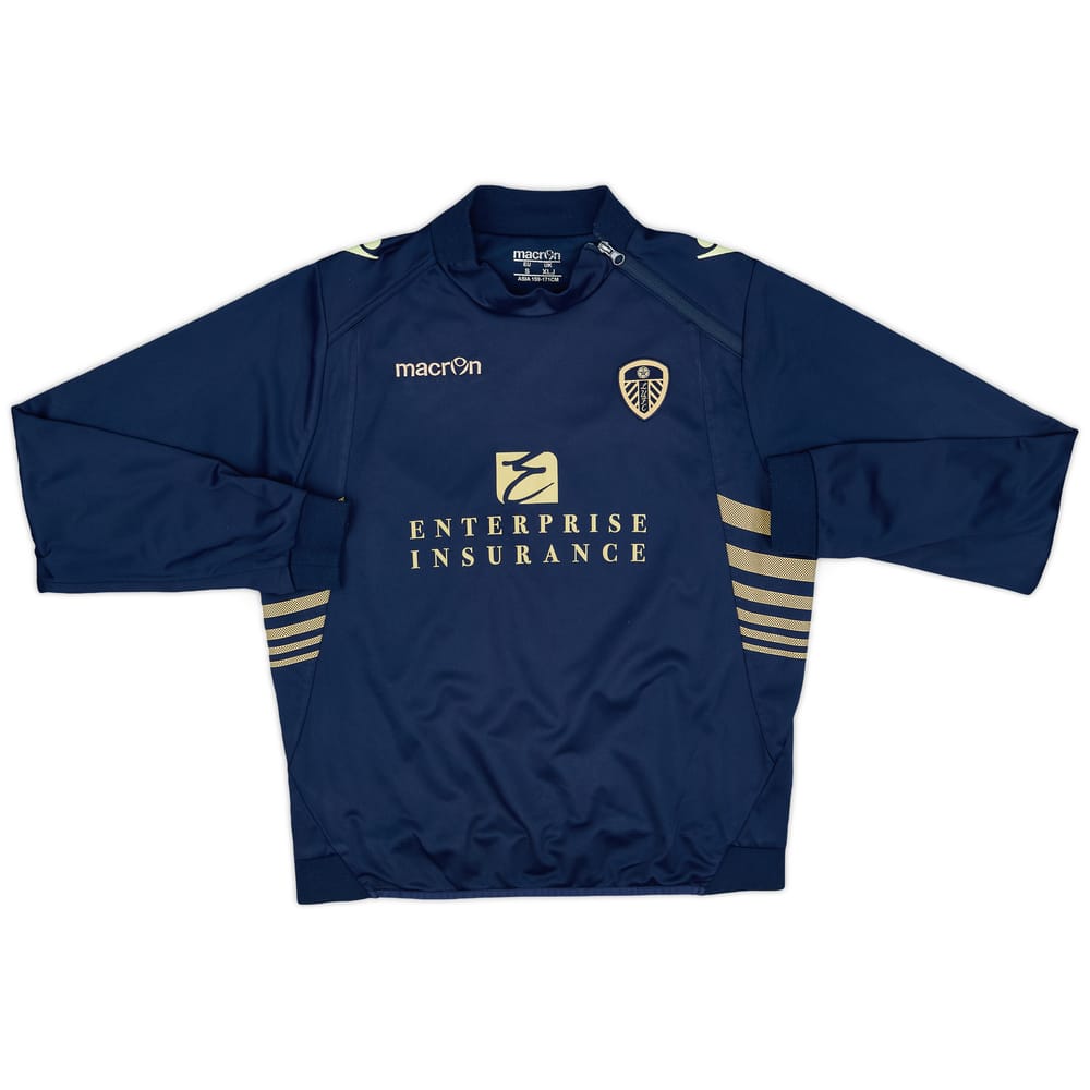 2013-14 Leeds United Macron 1/4 Zip Drill Top - 6/10 - (XL.Boys)