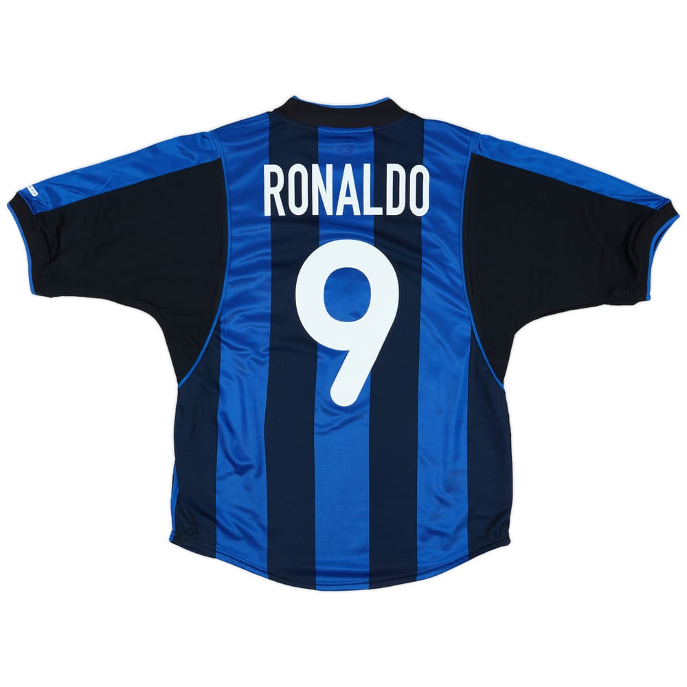 2000-01 Inter Milan Home Shirt Ronaldo #9 (S)