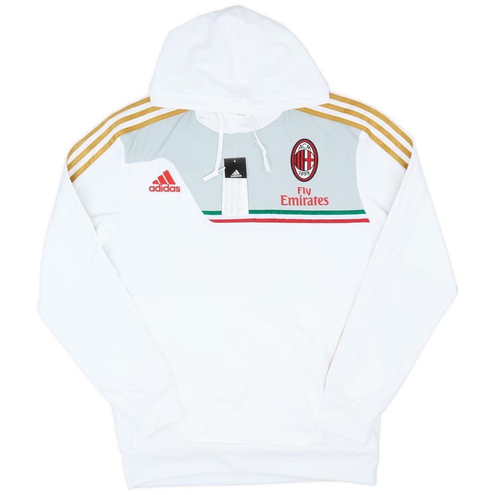 2013-14 AC Milan adidas Hooded Sweat Top (M/L)