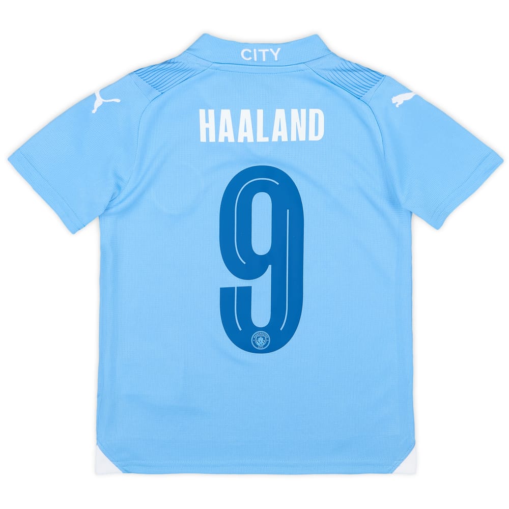 2023-24 Manchester City Home Shirt Haaland #9 (XS.Kids)