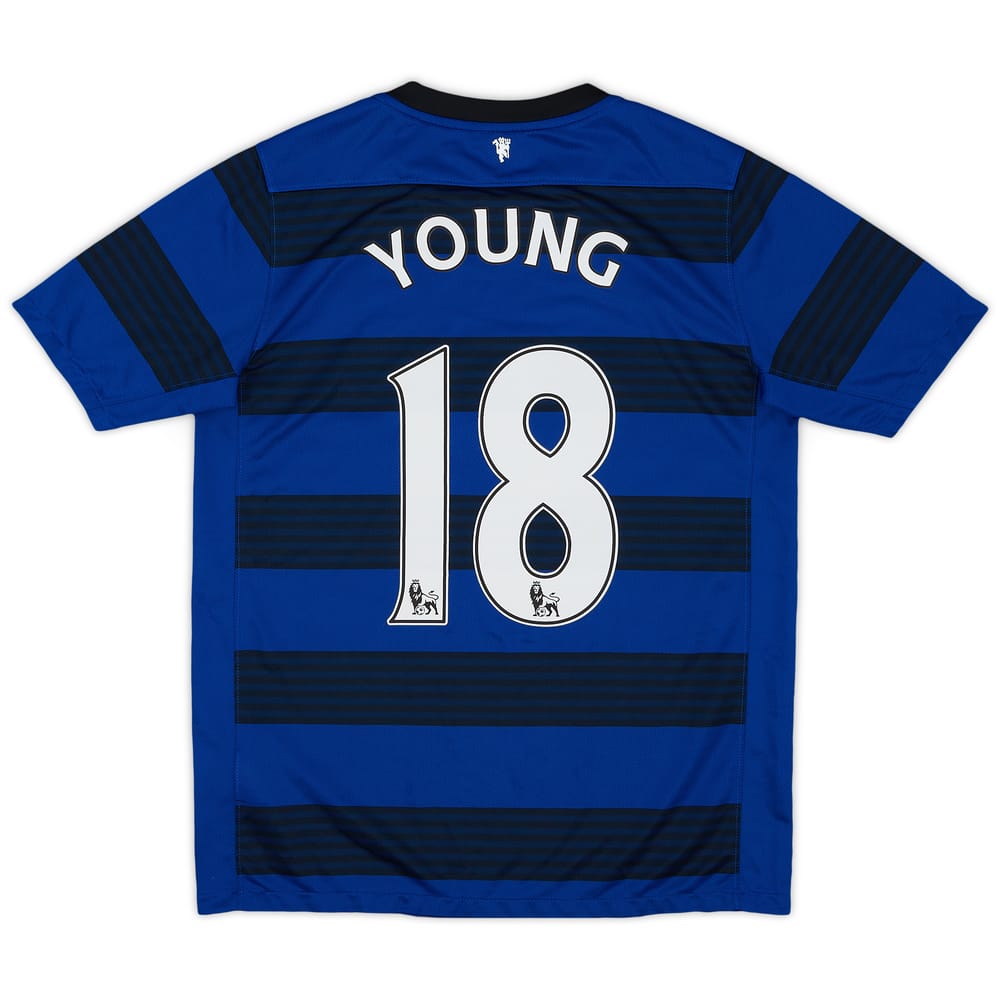 2011-13 Manchester United Away Shirt Young #18 - 8/10 - (XL.Boys)