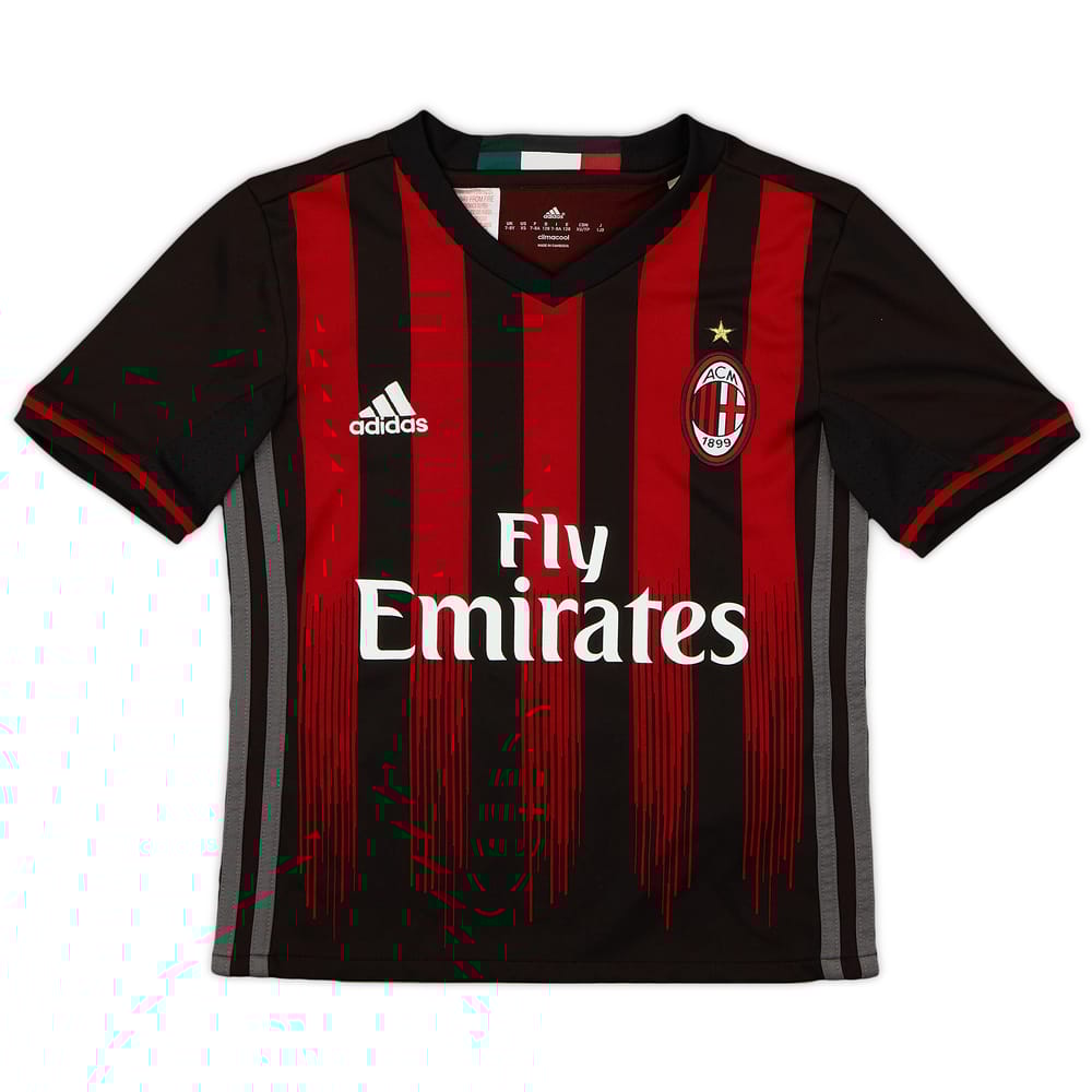2016-17 AC Milan Home Shirt - 8/10 - (7-8 Years)
