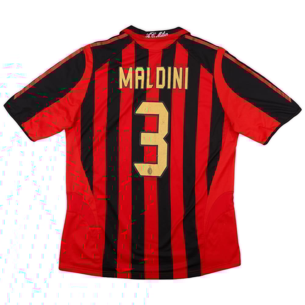 2005-06 AC Milan Home Shirt Maldini #3 - 5/10 - (L)