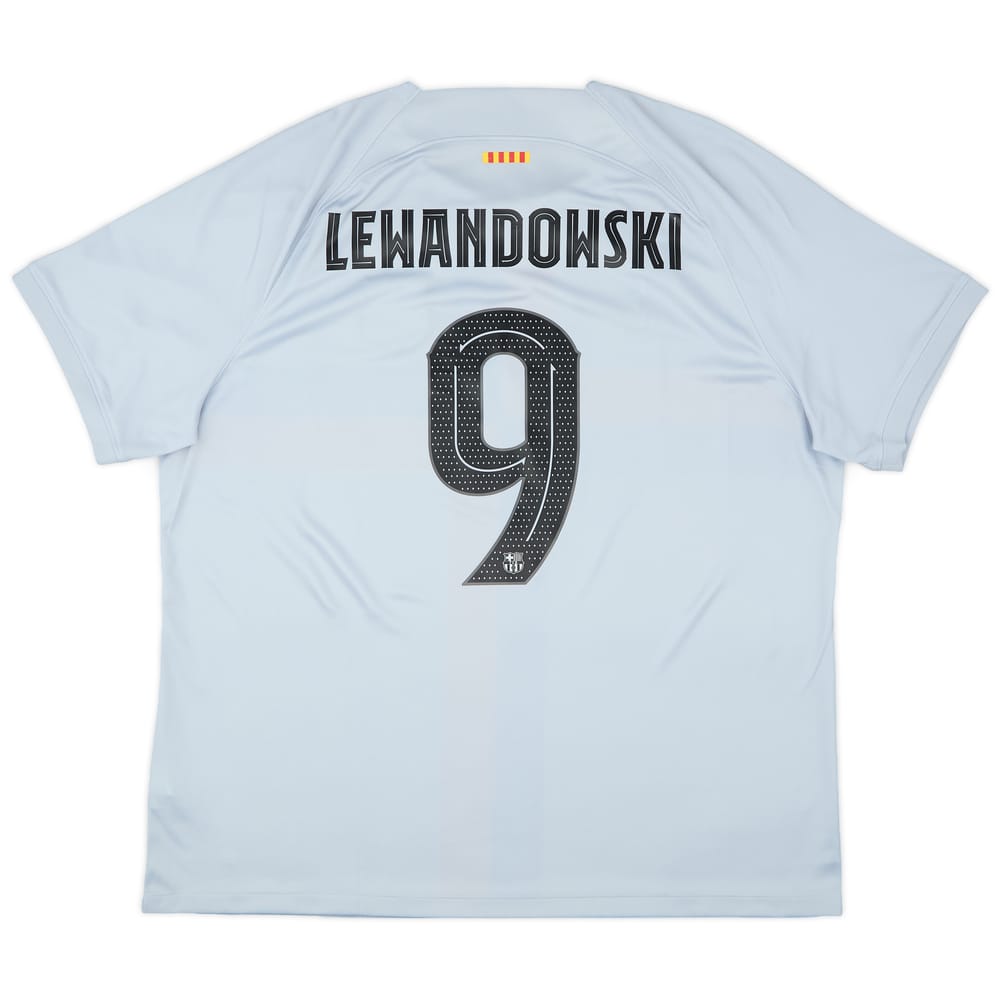 2022-23 Barcelona Third Shirt Lewandowski #9 - 10/10 - (XXL)