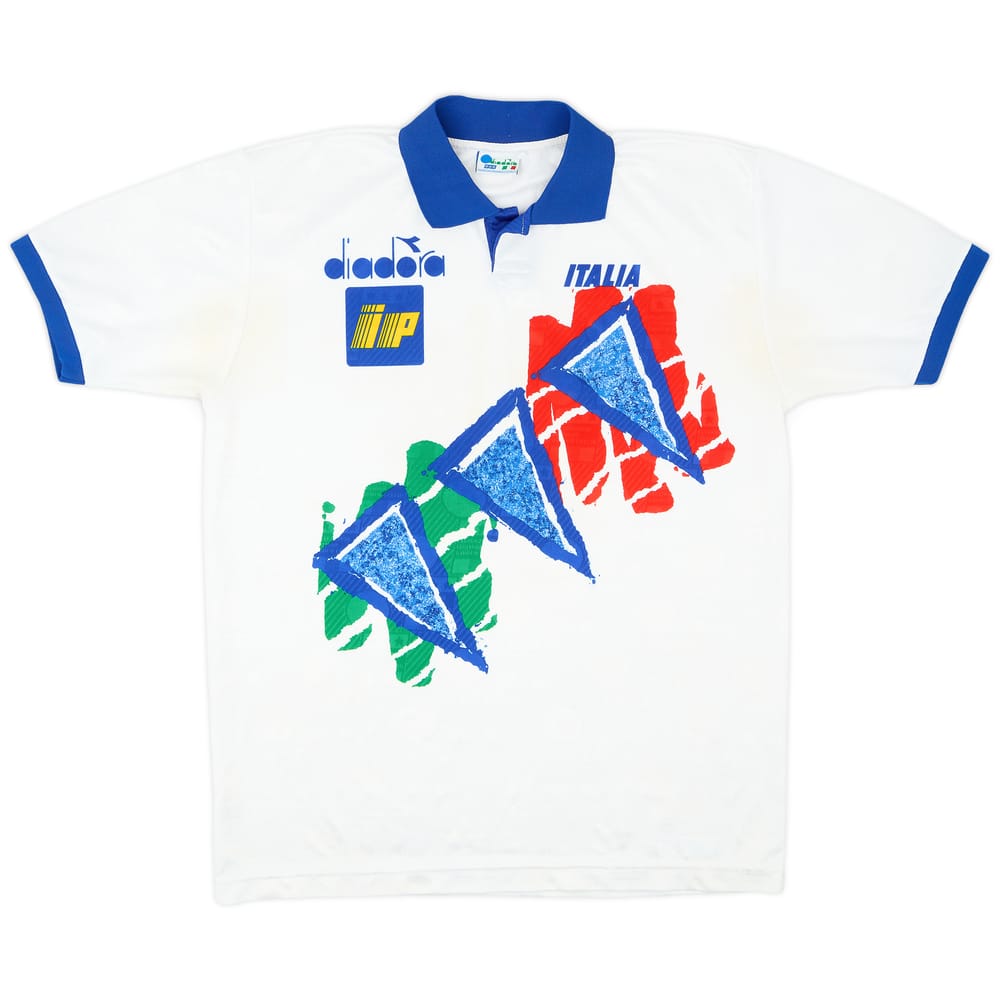 1994-95 Italy Diadora Training Shirt - 9/10 - (L)