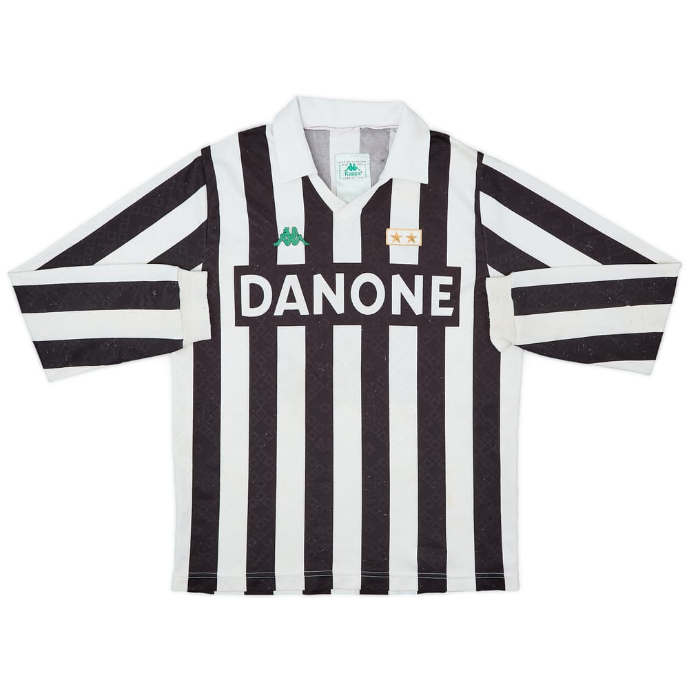 1992-94 Juventus Home L/S Shirt - 7/10 - (M)