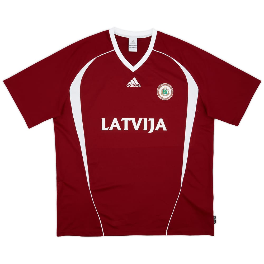 2008-09 Latvia adidas Training Shirt - 8/10 - (XL)