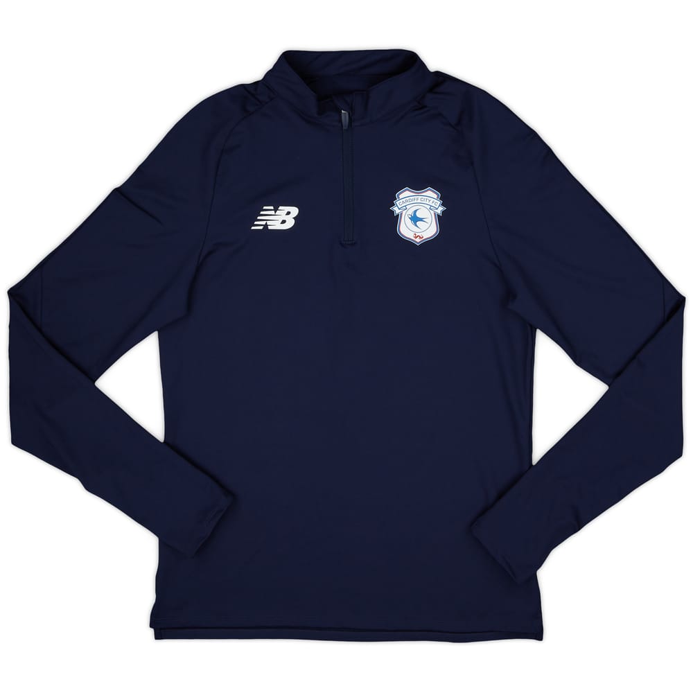 2022-24 Cardiff City New Balance 1/4 Zip Drill Top - 10/10 - (M)