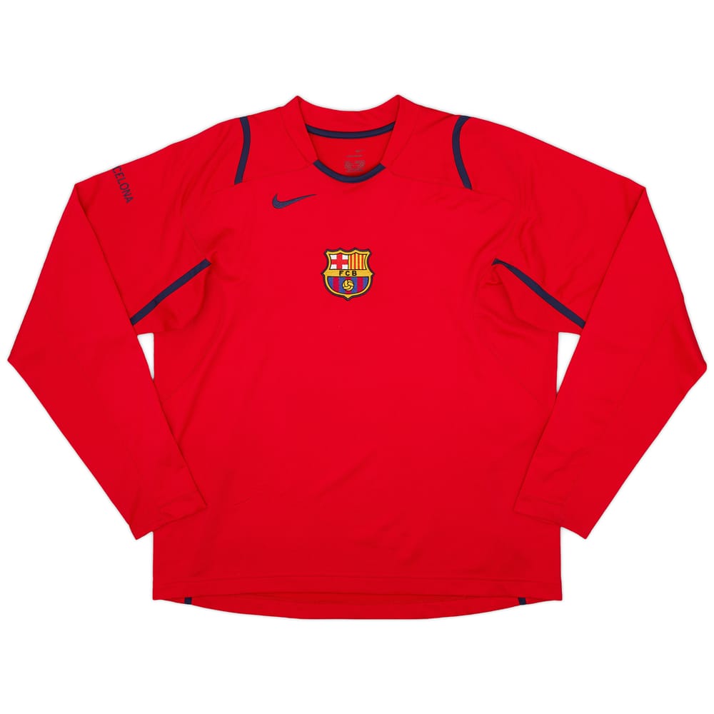 2006-07 Barcelona Nike Training L/S Shirt - 9/10 - (L)