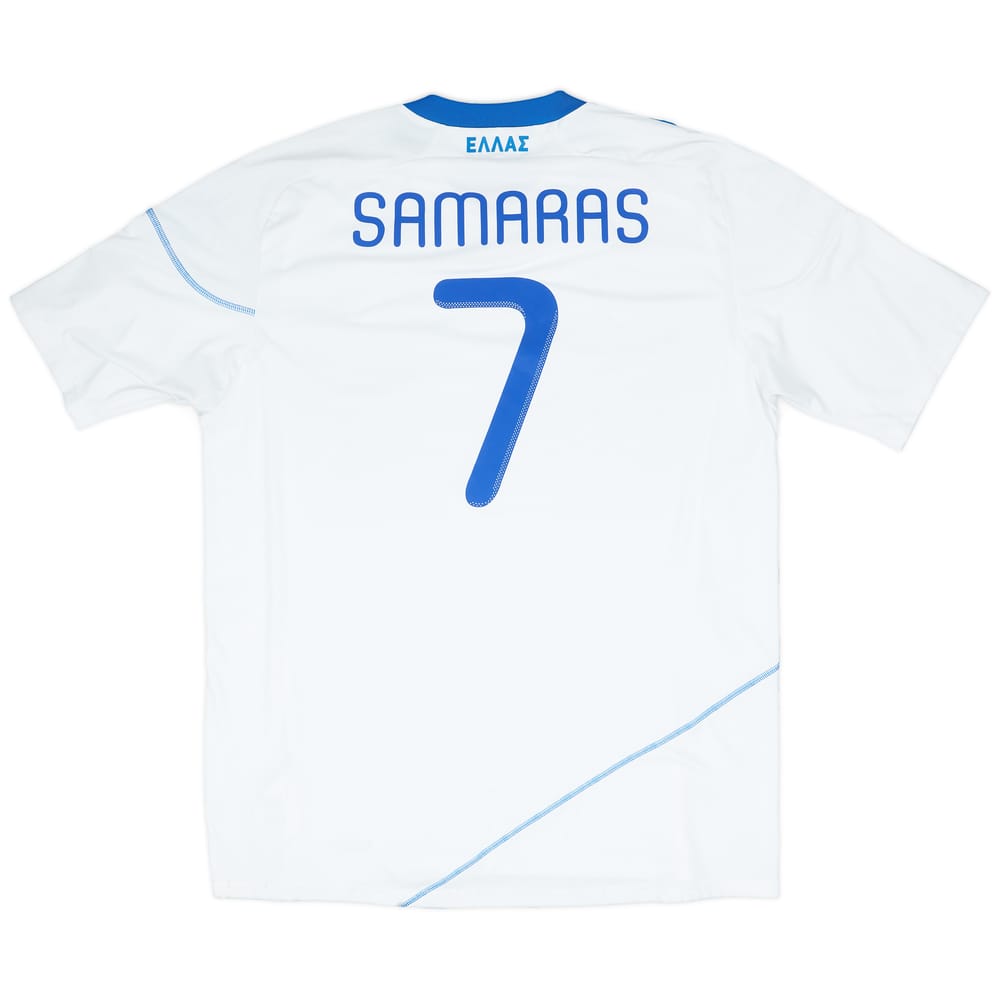 2010-12 Greece Away Shirt Samaris #7 - 8/10 - (XL)