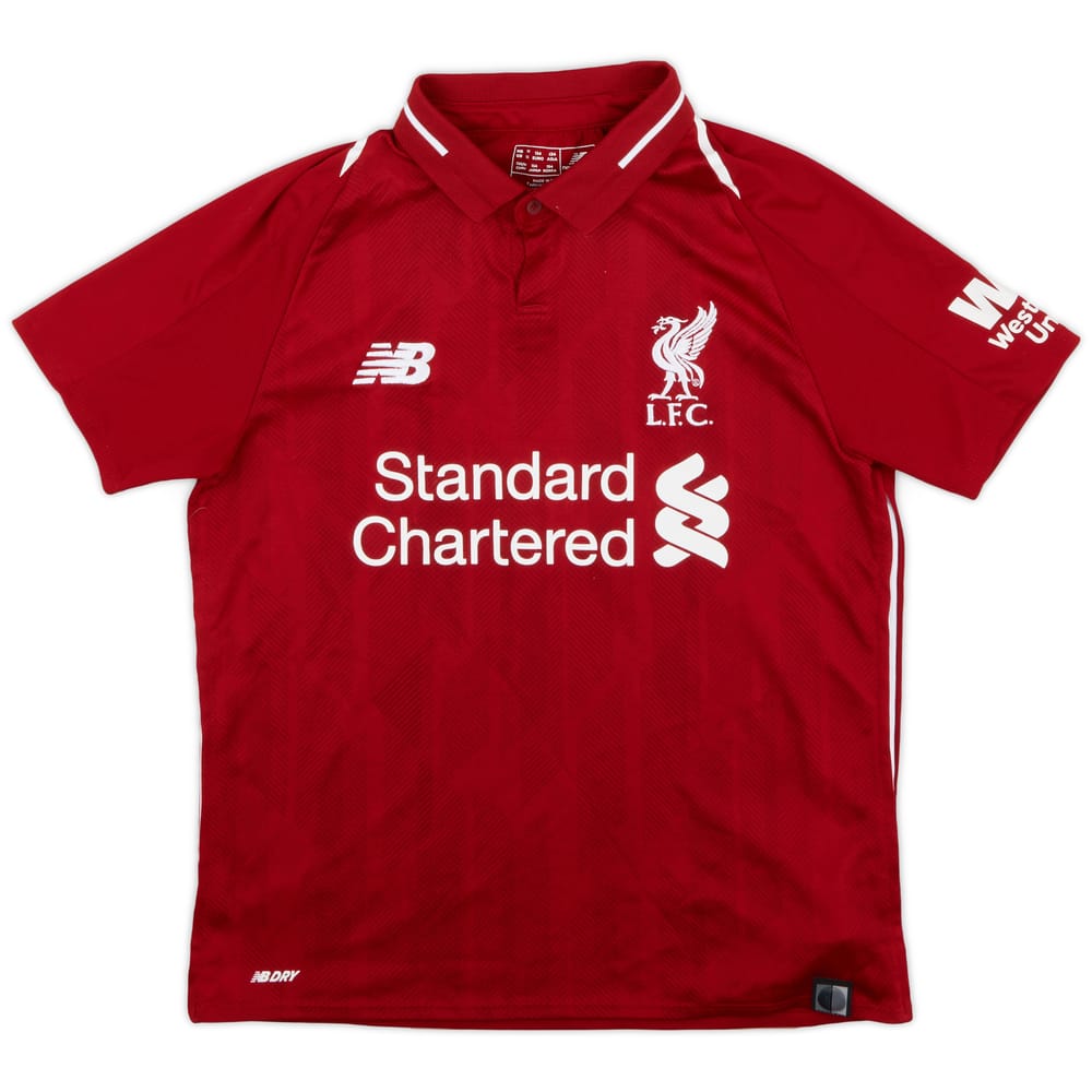 2018-19 Liverpool Home Shirt - 9/10 - (M.Boys)