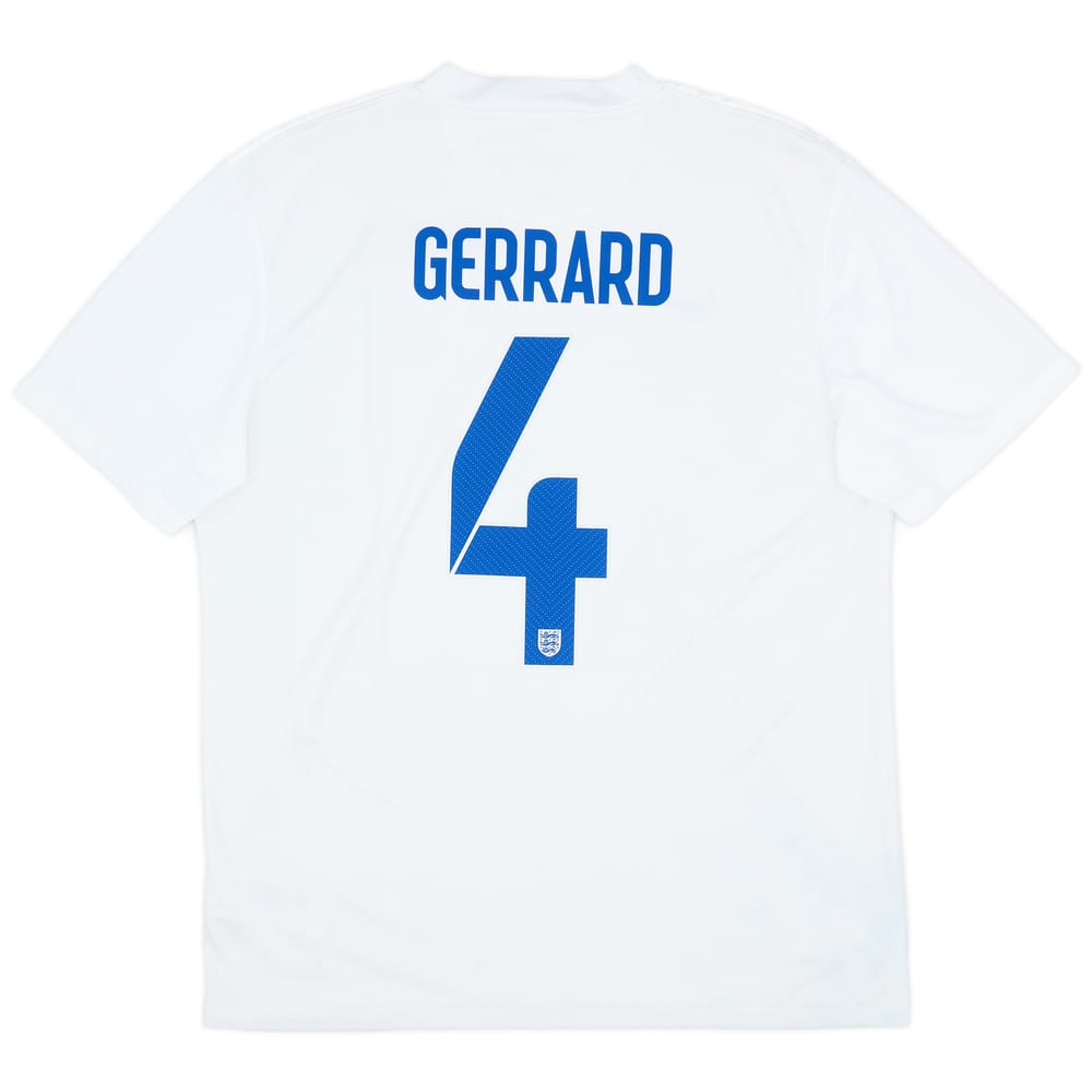 2014-15 England 'Brazil' Home Shirt Gerrard #4 - 7/10 - (L)