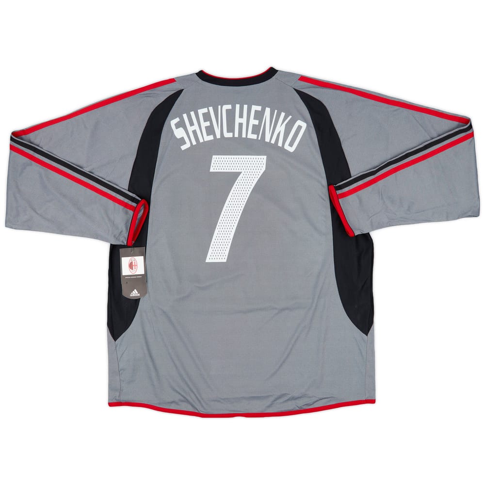 2003-04 AC Milan Player Issue Third L/S Shirt Shevchenko #7 (XL)