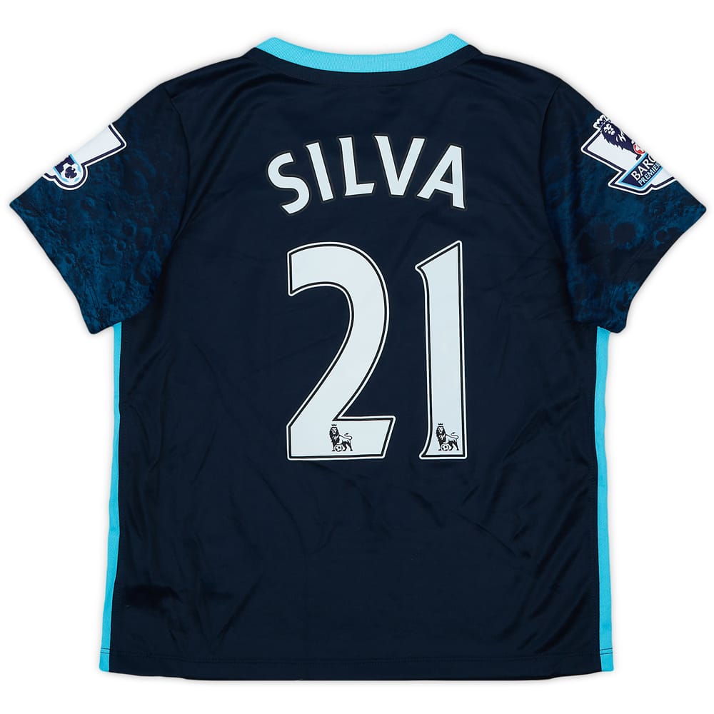 2015-16 Manchester City Away Shirt Silva #21 - 10/10 - (5-6 Years)