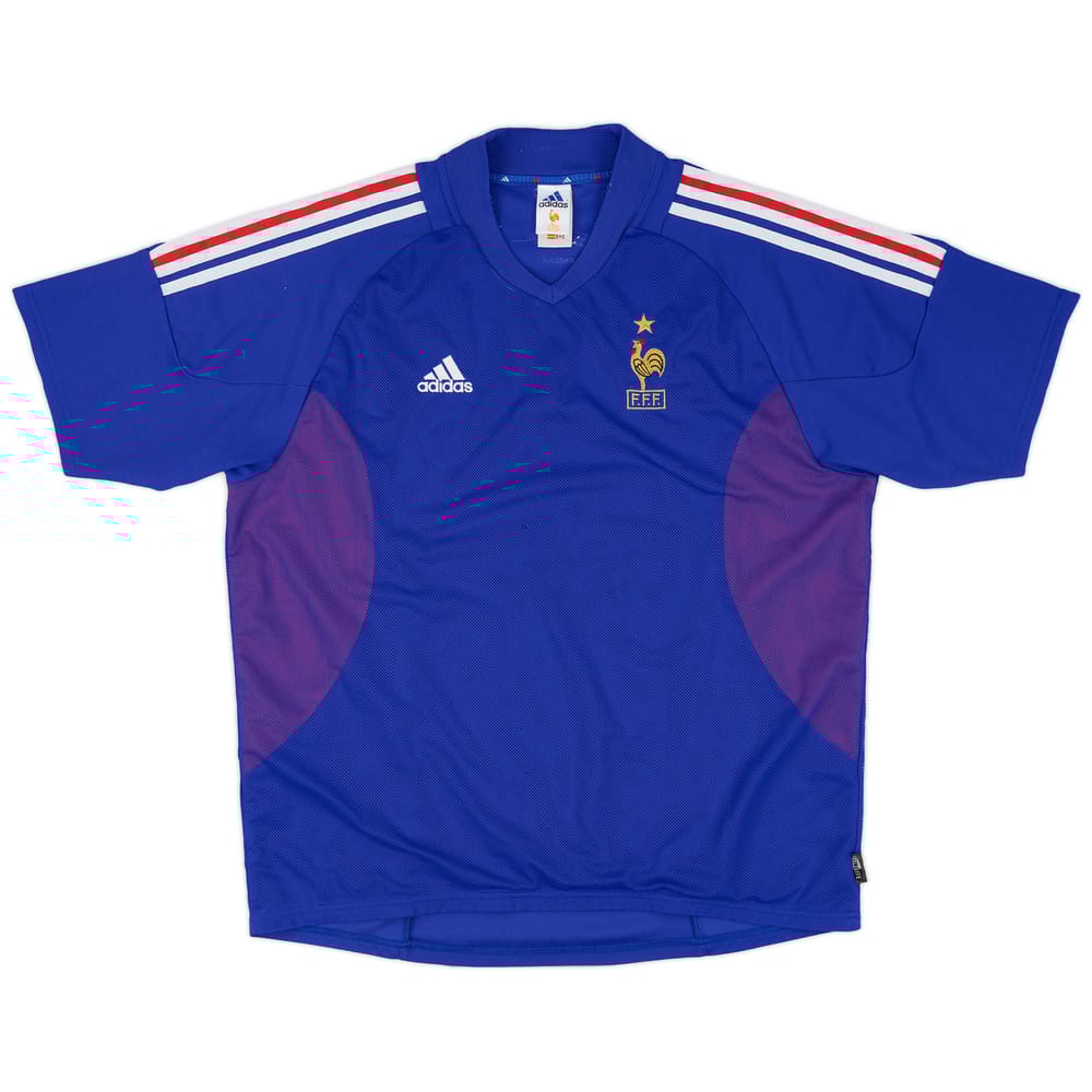 2002-04 France 'Signed' Home Shirt - 6/10 - (XL)