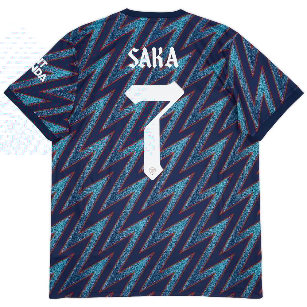 2021-22 Arsenal Third Shirt Saka #7 - 8/10 - (L)