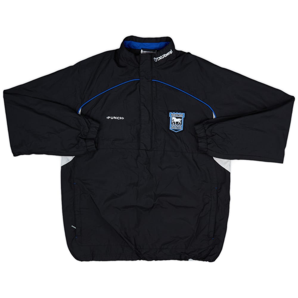 2000-01 Ipswich Punch 1/4 Zip Track Jacket - 8/10 - (L)
