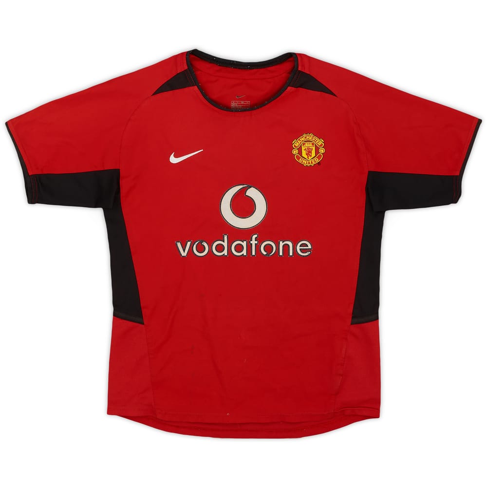 2002-04 Manchester United Home Shirt - 6/10 - (S.Boys)