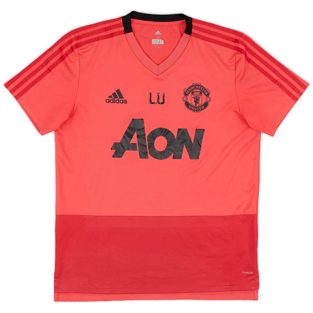 2018-19 Manchester United Staff Issue Training Shirt LU - 7/10 - (M)