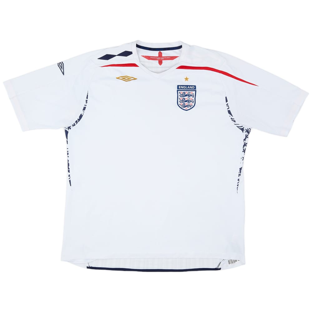 2007-09 England Home Shirt - 6/10 - (3XL)