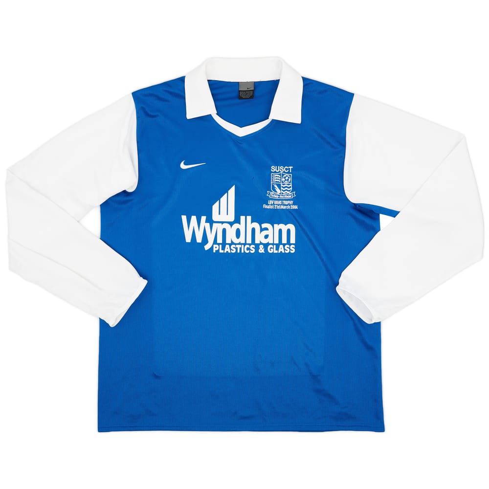 2003-04 Southend 'LDV Vans Trophy Finalist' Home L/S Shirt - 9/10 - (XL)