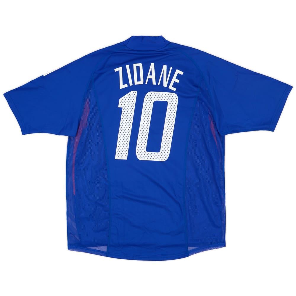 2002-04 France Player Issue Home Shirt Zidane #10 - 8/10 - (L)