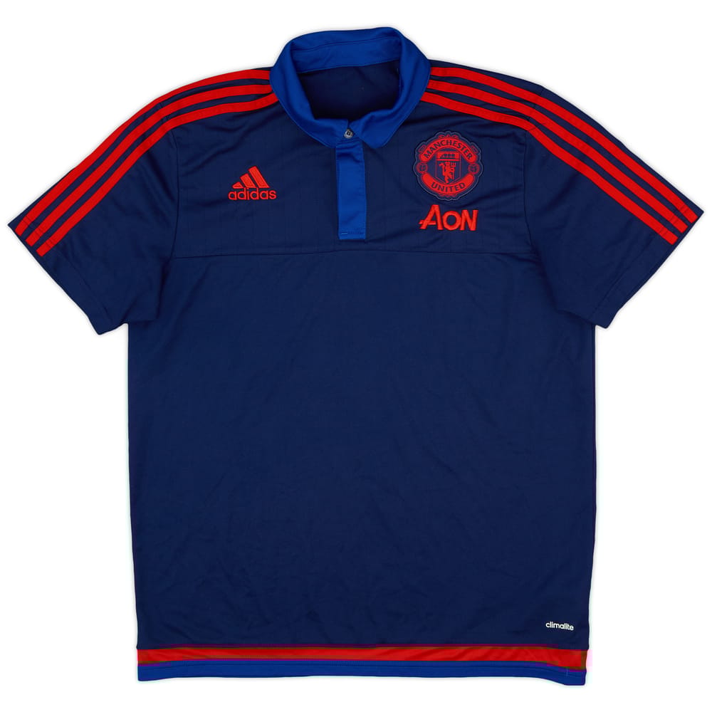 2015-16 Manchester United adidas Polo Shirt - 8/10 - (L)