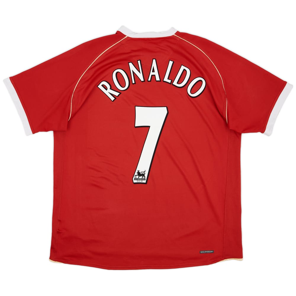 2006-07 Manchester United Home Shirt Ronaldo #7 - 8/10 - (XL)