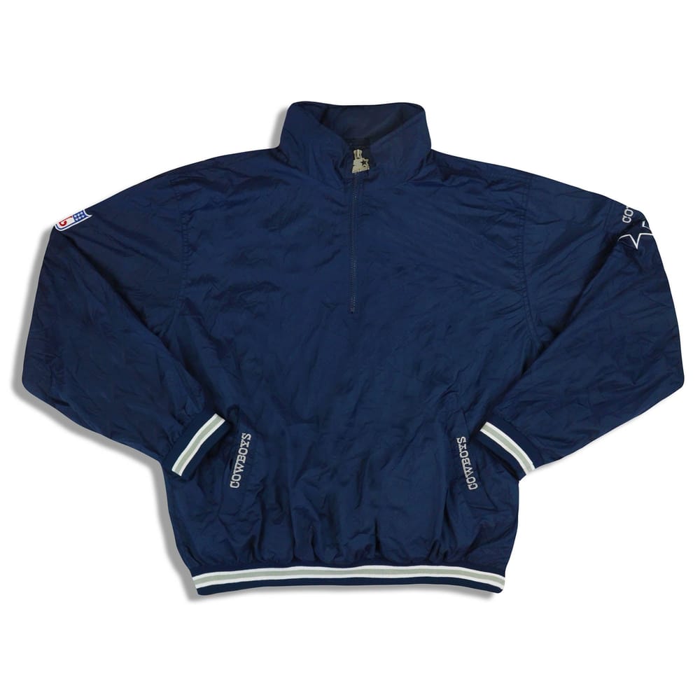 1990s Dallas Cowboys Starter Pullover Rain Jacket L