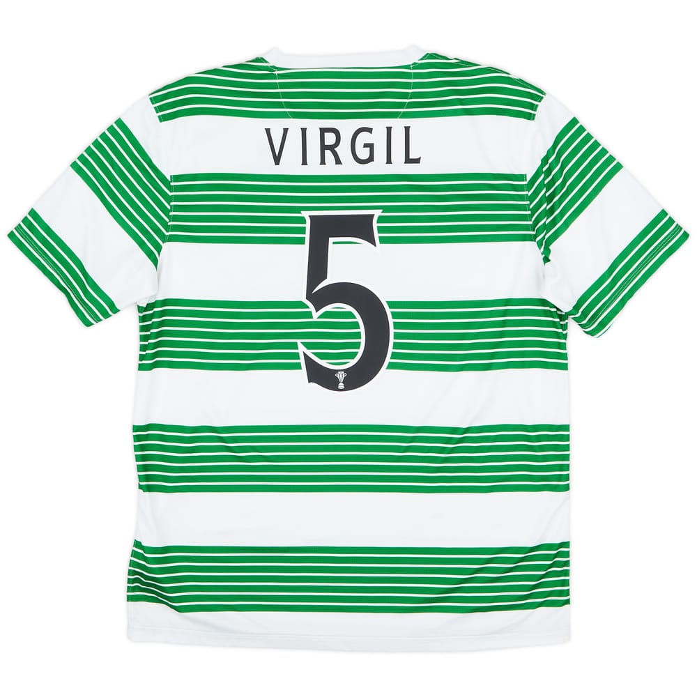 2013-15 Celtic Home Shirt Virgil #5 - 7/10 - (L)