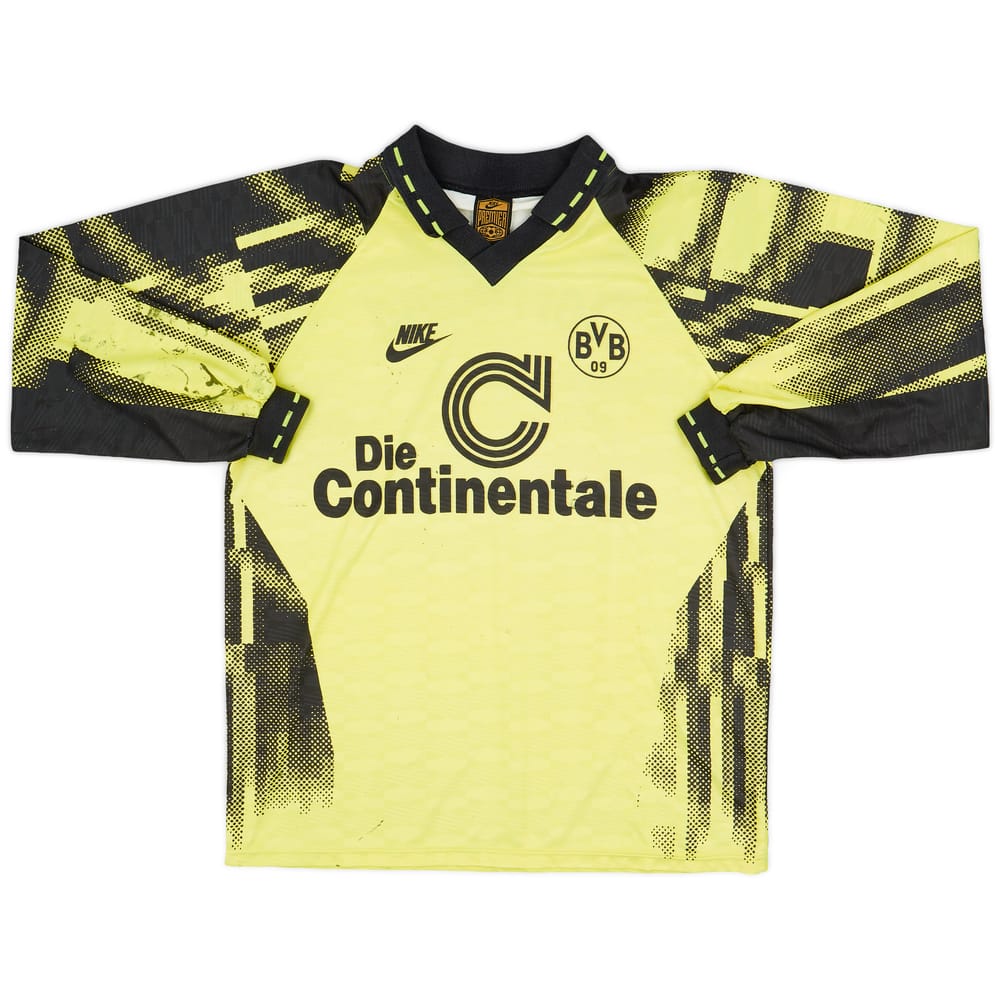 1992-93 Borussia Dortmund Home L/S Shirt - 5/10 - (L)