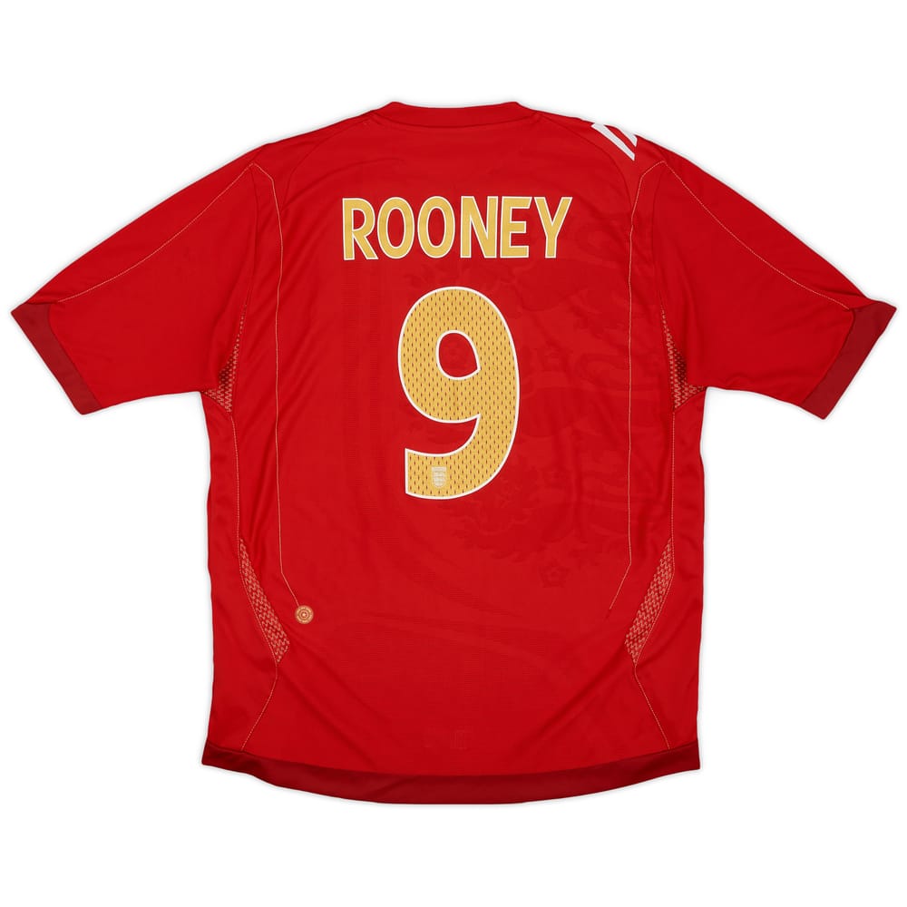 2006-08 England Away Shirt Rooney #9 - 7/10 - (L)