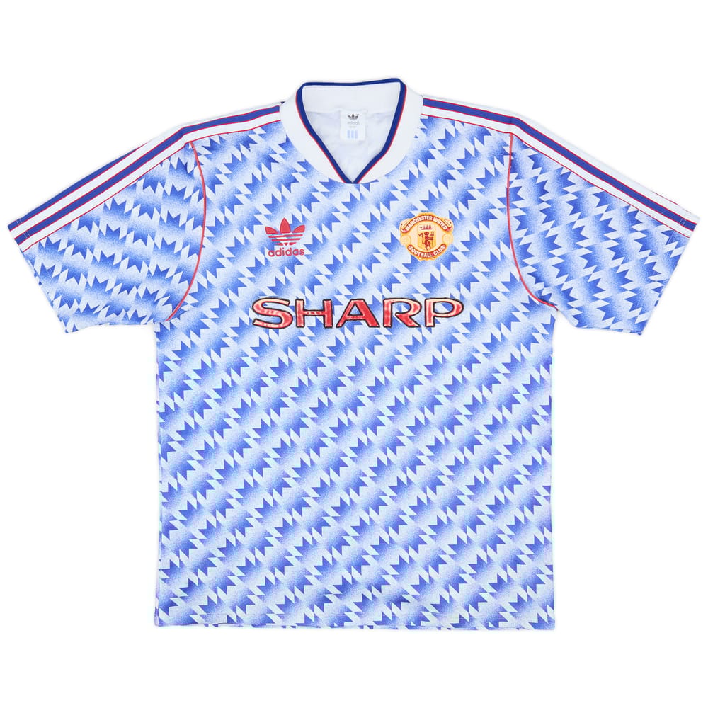 1990-92 Manchester United Away Shirt - 7/10 - (M)