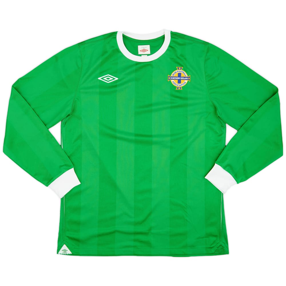 2010-12 Northern Ireland Home L/S Shirt - 9/10 - (M)