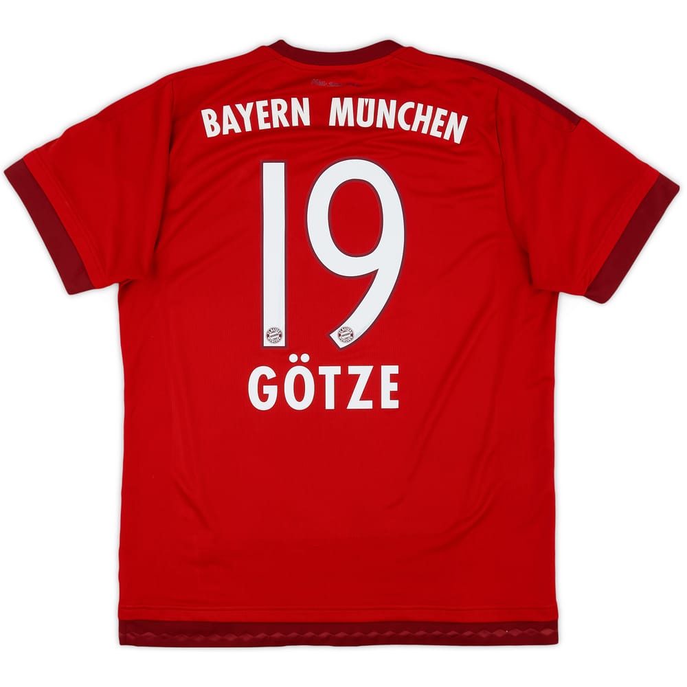 2015-16 Bayern Munich Home Shirt Gotze #19 - 9/10 - (L)