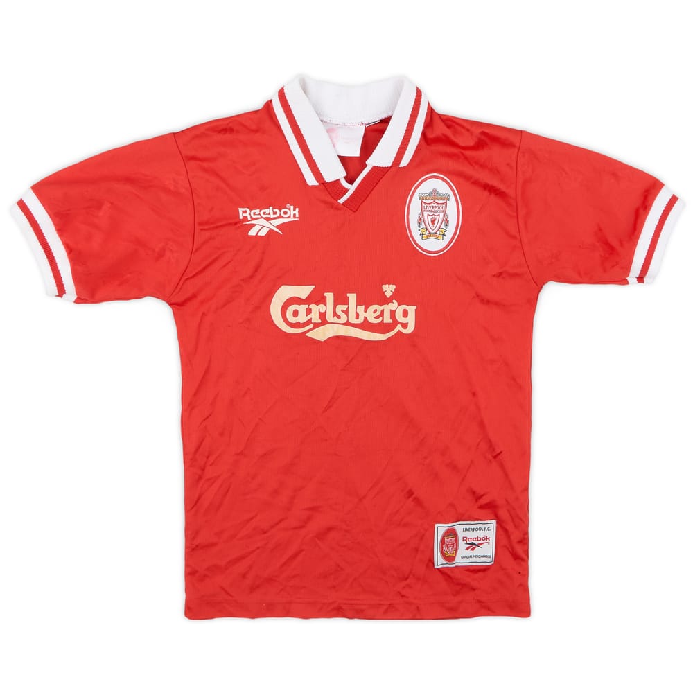 1996-98 Liverpool Home Shirt - 6/10 - (Y)
