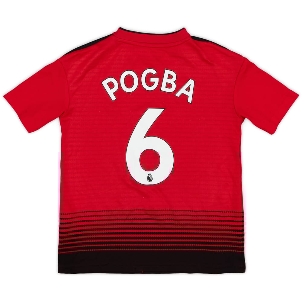 2018-19 Manchester United Home Shirt Pogba #6 - 5/10 - (S.Boys)