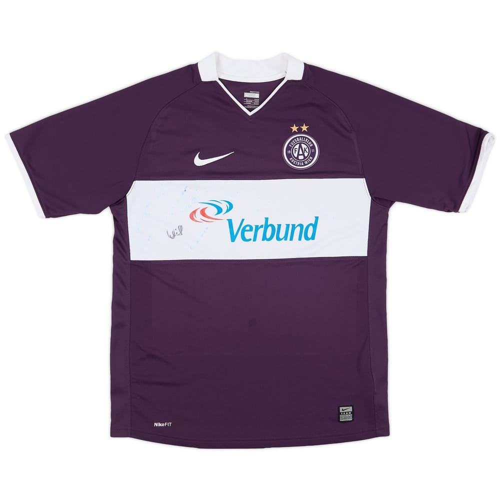 2008-09 Austria Vienna Signed Home Shirt - 7/10 - (S)