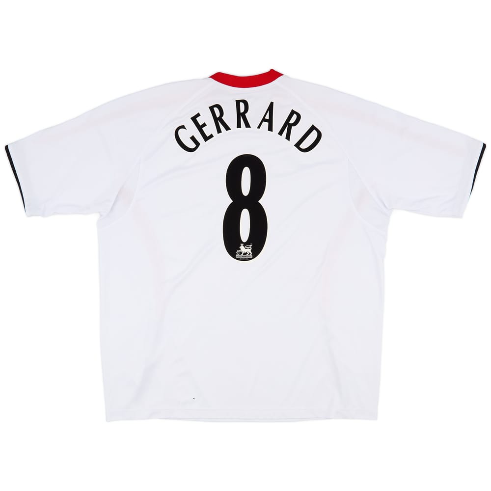 2005-06 Liverpool Away Shirt Gerrard #8 - 9/10 - (XXL)