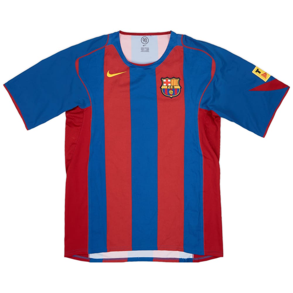 2004-05 Barcelona Match Worn Home Shirt #9 (Eto'o)