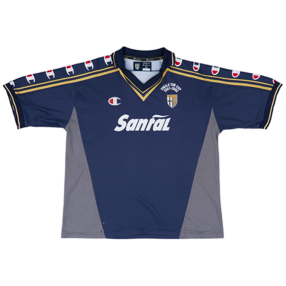 2001-02 Parma 'Signed' Finale TIM Cup Third Shirt - 7/10 - (XL)