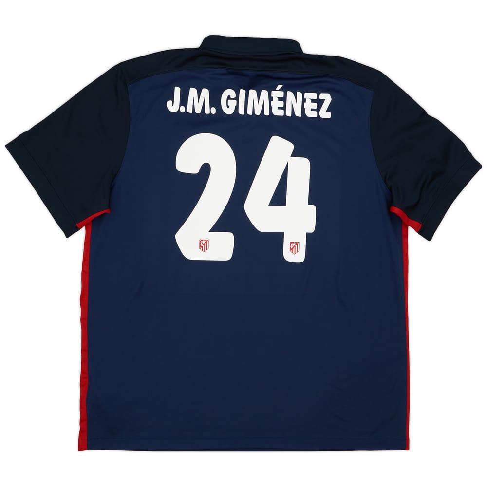 2015-16 Atletico Madrid Away Shirt J.M.Gimenez #24 (XXL)