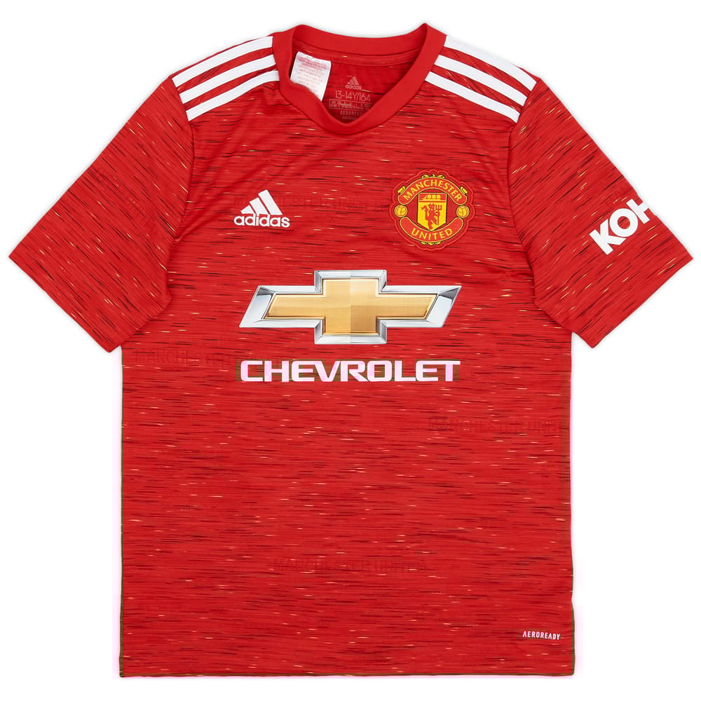 2020-21 Manchester United Home Shirt - 8/10 - (L.Boys)